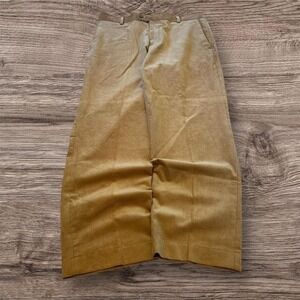 Baggy Wide Leg Brown Corduroy Dress Pants Y2K Vintage 34x30